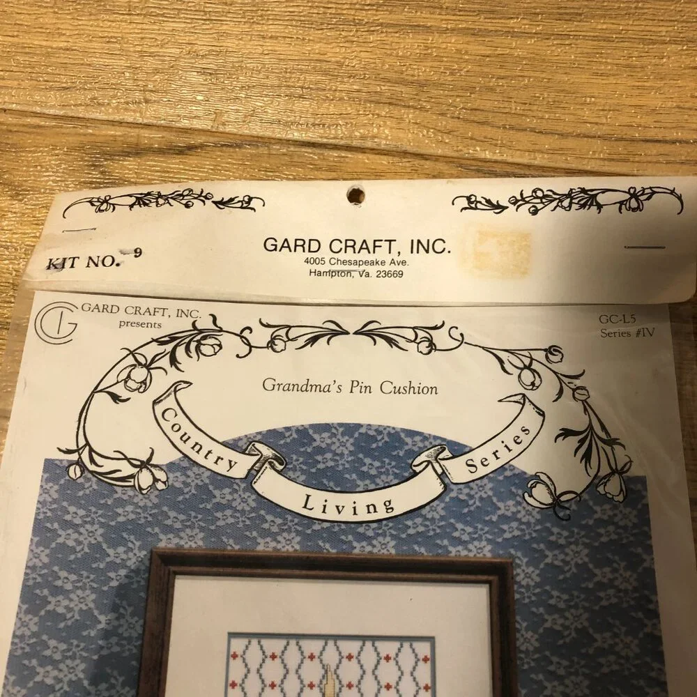 Vintage Gard Craft Inc Country Living Series, Counted Cross Stitch, set of two